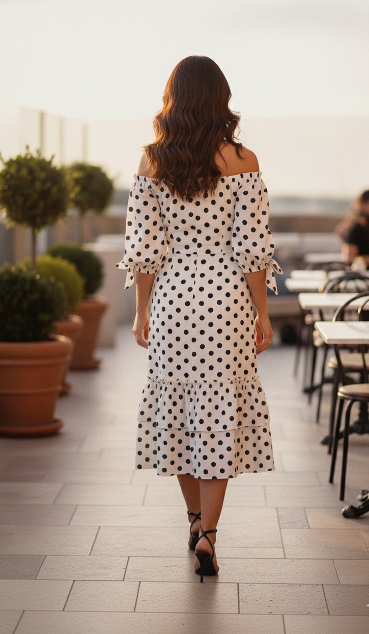 Vestido Poá Fashion